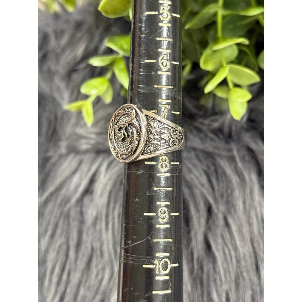 Silver Dragon Men’s Ring - Picture 5 of 5